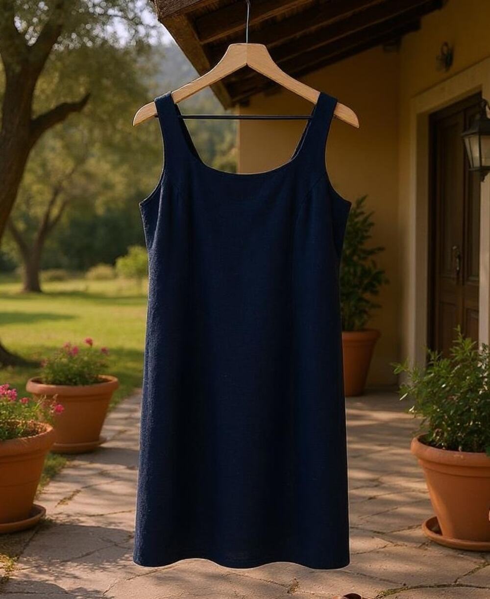 JONES NEW YORK 100% Worsted Wool Sheath Dress Black Vintage USA Made Womens 12